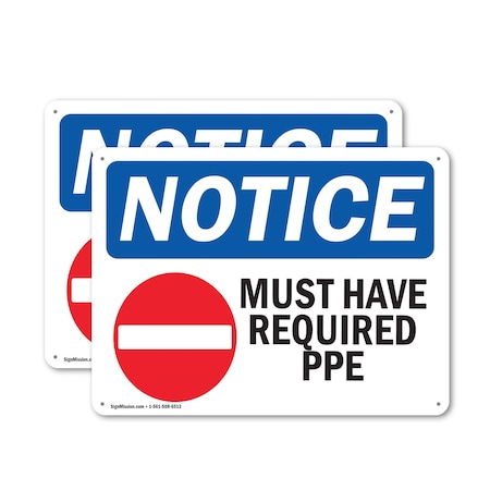 Signmission 18 in Height, 24 in Width, Aluminum, Rectangle OS-2PACK-NS-A-1824-L-14281